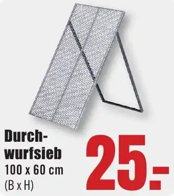 B1 Discount Baumarkt Durchwurfsieb Angebot