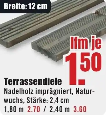 B1 Discount Baumarkt Terrassendiele Angebot