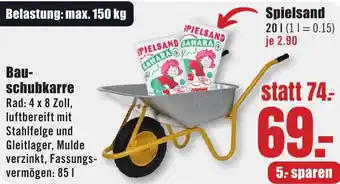 B1 Discount Baumarkt Bauschubkarre Angebot