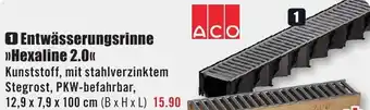 B1 Discount Baumarkt ACO Entwässerungsrinne Hexaline 2.0 Angebot