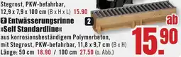 B1 Discount Baumarkt ACO Entwässerungsrinne Self Standardline Angebot