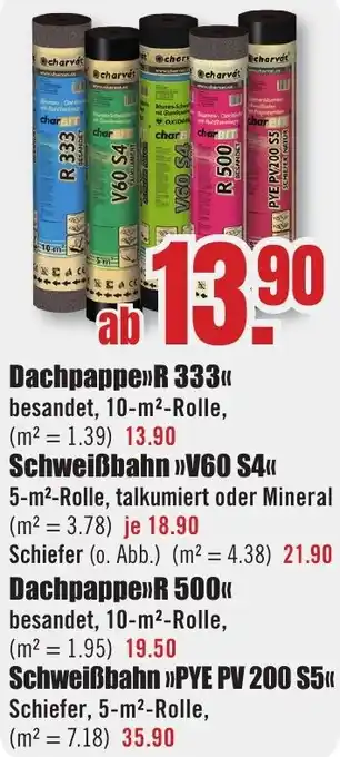 B1 Discount Baumarkt Dachpappe R 333 Angebot