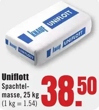 B1 Discount Baumarkt KNAUF Uniflott Angebot