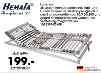 Möbel Martin HEMAFA Lattenrost Angebot