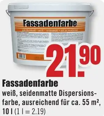 B1 Discount Baumarkt Fassadenfarbe Angebot