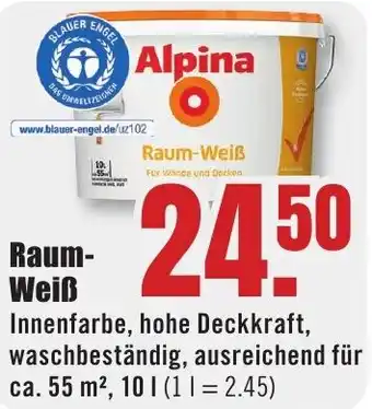 B1 Discount Baumarkt Alpina Raum Weiß Angebot