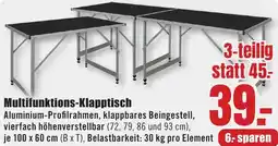 B1 Discount Baumarkt Multifunktions-Klapptisch Angebot