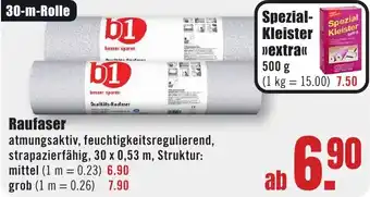 B1 Discount Baumarkt b1 Raufaser Angebot