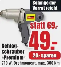 B1 Discount Baumarkt Schlagschrauber Premium Angebot