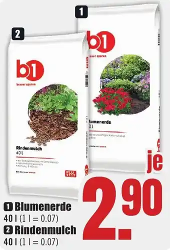 B1 Discount Baumarkt b1 Blumenerde Angebot