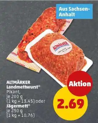 PENNY ALTMÄRKER Landmettwurst Angebot