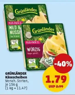 PENNY Grünländer Käsescheiben Angebot