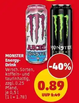 PENNY Monster energy drink Angebot