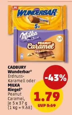 PENNY CADBURY Wunderbar oder MILKA Riegel Angebot