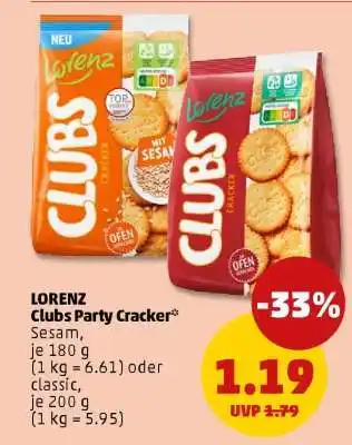 PENNY LORENZ Clubs Party- Cracker Angebot