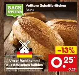 Netto Marken-Discount Vollkorn-Schnittbrötchen Angebot