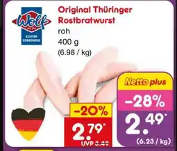 Netto Marken-Discount Original Thüringer Rostbratwurst Angebot