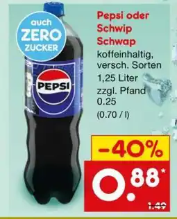Netto Marken-Discount PEPSI oder SCHWIP SCHWAP Angebot