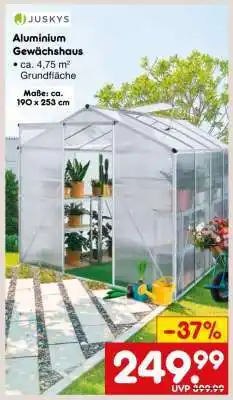 Netto Marken-Discount Aluminium Gewächshaus Angebot