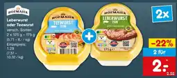 Netto Marken-Discount Leberwurst oder Teewurst Angebot