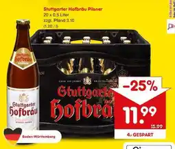 Netto Marken-Discount Stuttgarter Hofbräu Pilsner Angebot