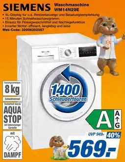 expert Techno Land SIEMENS Waschmaschine WM14N29E Angebot