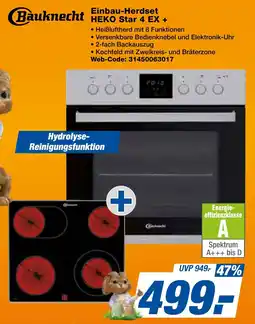 expert Techno Land Bauknecht Einbau-Herdset HEKO Star 4 EX + Angebot