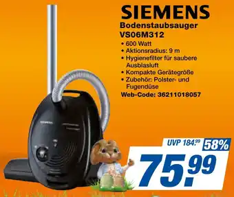expert Techno Land SIEMENS Bodenstaubsauger VS06M312 Angebot