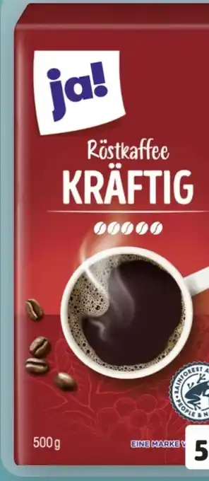 REWE ja! Kräftiger Röstkaffee Angebot