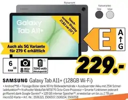 MEDIMAX SAMSUNG Galaxy Tab A11+ (128GB Wi-Fi) Angebot