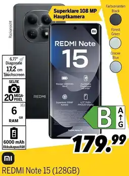 MEDIMAX REDMI Note 15 (128GB) Angebot