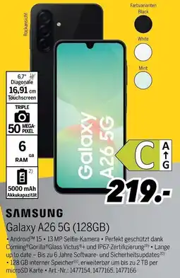 MEDIMAX SAMSUNG Galaxy A26 5G (128GB) Angebot