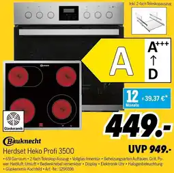 MEDIMAX Bauknecht Herdset Heko Profi 3500 Angebot
