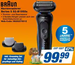 expert Techno Land BRAUN Herrenrasierer Series 5 52-B1650s Angebot