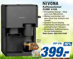 expert Techno Land NIVONA Kaffeeautomat CUBE 4106 Angebot