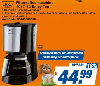 expert Techno Land Melitta Filterkaffeemaschine 1017-13 Enjoy Top Angebot