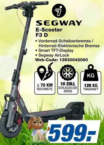 expert Techno Land SEGWAY E-Scooter F3 D Angebot
