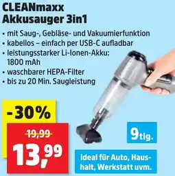 Thomas Philipps CLEANmaxx Akkusauger 3in1 Angebot