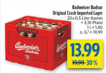 diska Budweiser Budvar Original Czech Imported Lager Angebot