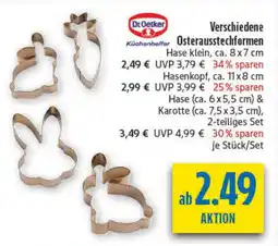 diska Dr.Oetker Verschiedene Osterausstechformen Angebot