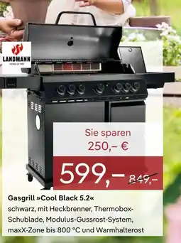 Pflanzen Kölle LANDMANN Gasgrill »Cool Black 5.2<< Angebot