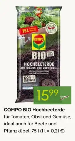 Pflanzen Kölle COMPO BIO Hochbeeterde Angebot