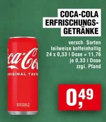Handelshof COCA-COLA ERFRISCHUNGS- GETRÄNKE Angebot