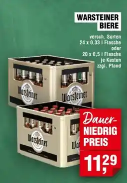 Handelshof WARSTEINER BIERE Angebot