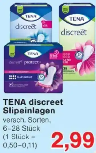 Jawoll TENA discreet Slipeinlagen Angebot