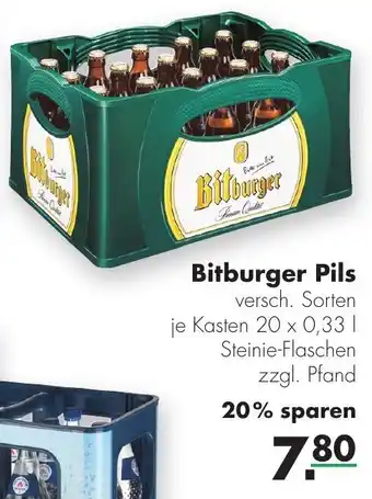 Handelshof Bitburger Pils 20x0,33L Angebot