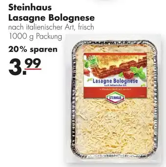 Handelshof Steinhaus Lasagne Bolognese 1000g Angebot