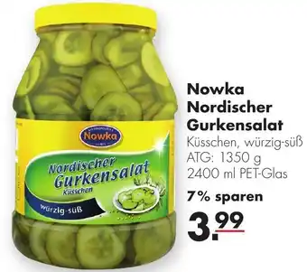 Handelshof Nowka Nordischer Gurkensalat 2400ml Angebot