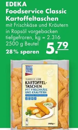 Handelshof Edeka Foodservice Classic Kartoffeltaschen 2500g Beutel Angebot