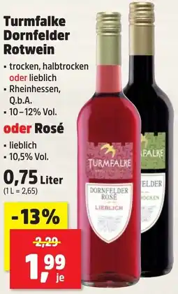 Thomas Philipps Turmfalke Dornfelder Rotwein oder Rosé Angebot